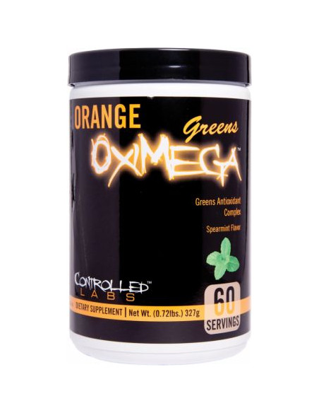Orange OxiMega Greens, Spearmint Flavor - 327g | Controlled Labs