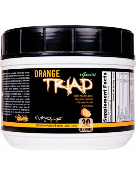 Orange Triad + Greens, Orange - 408g | Controlled Labs