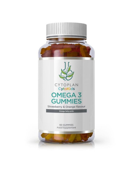 Kid's Omega 3 Gummies, Strawberry & Orange - 60 gummies | Cytoplan