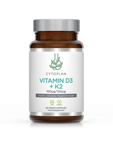Vitamin D3 + K2 - 60 vcaps | Cytoplan