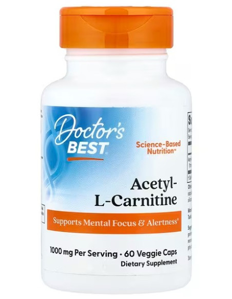 Acetyl L-Carnitine, 500mg - 60 vcaps | Doctor's Best