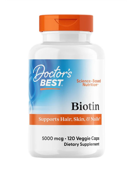 Biotin, 5000mcg - 120 vcaps | Doctor's Best