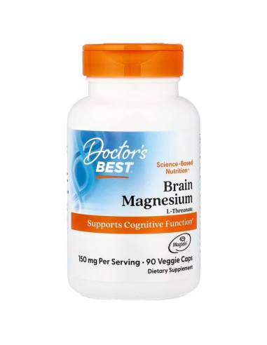 Brain Magnesium with Magtein, 150mg - 90 vcaps...