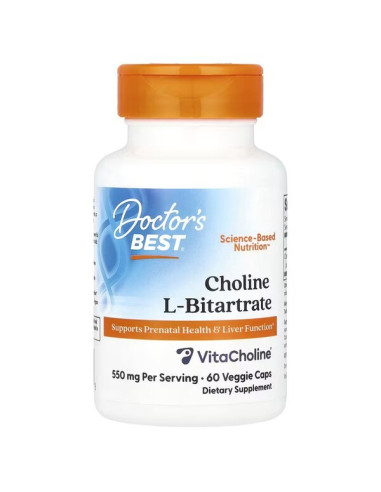 Choline L-Bitartrate, 550mg - 60 vcaps |...