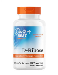 D-Ribose with BioEnergy Ribose, 850mg - 120 vcaps  |...