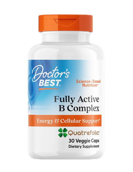 Fully Active B-Complex with Quatrefolic - 30 vcaps | Doctor's Best