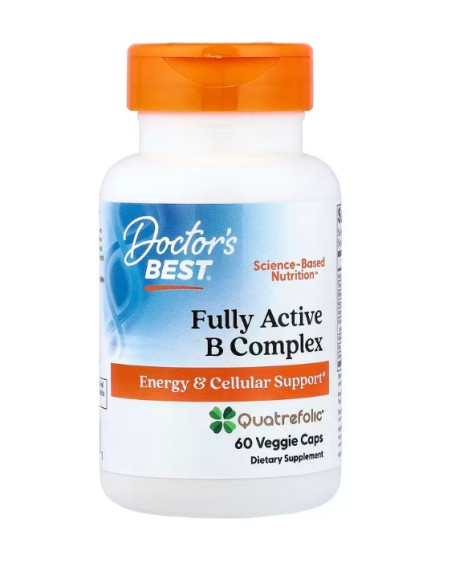 Fully Active B-Complex with Quatrefolic - 60 vcaps | Doctor's Best