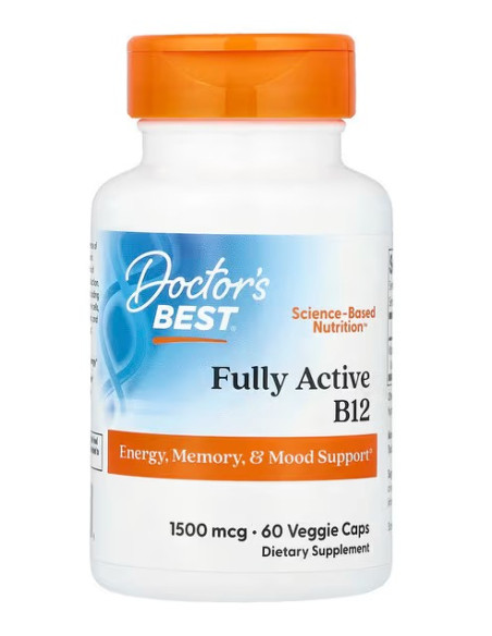 Fully Active B12, 1500mcg - 60 vcaps | Doctor's Best