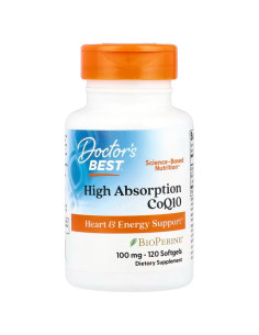 High Absorption CoQ10 with BioPerine, 100mg - 120...
