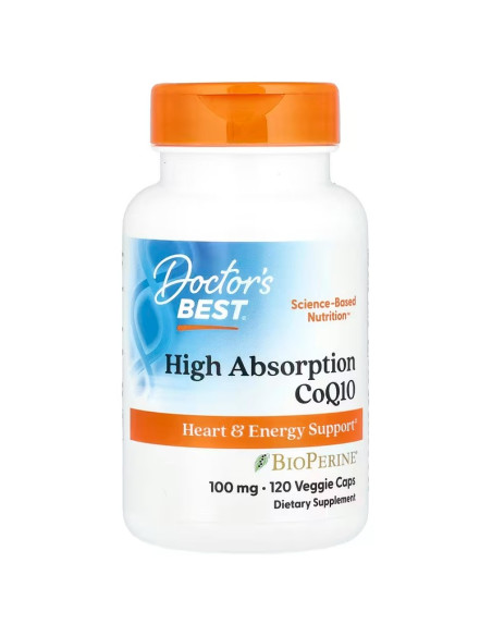 High Absorption CoQ10 with BioPerine, 100mg - 120 vcaps | Doctor's Best