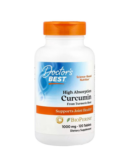 High Absorption Curcumin From Turmeric Root with C3 Complex & BioPerine, 1000mg - 120 tablets | Doctor's Best