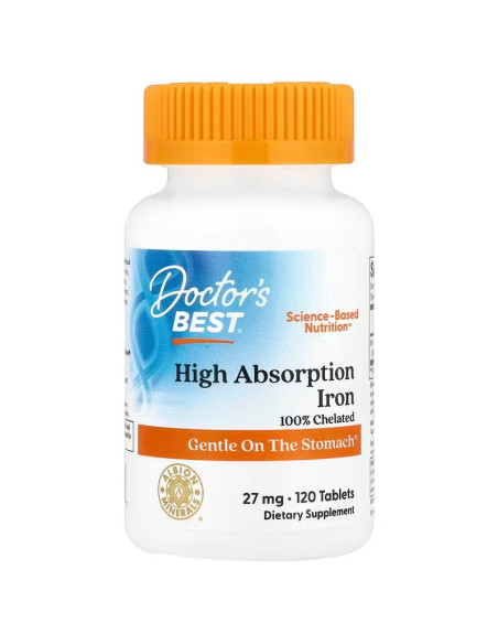 High Absorption Iron, 27mg - 120 tablets | Doctor's Best