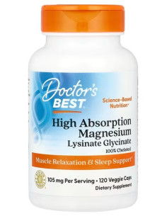 High Absorption Magnesium, 105mg - 120 vcaps | Doctor's Best