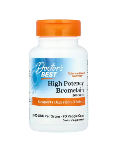 High Potency Bromelain 3000 GDU, 500mg - 90...