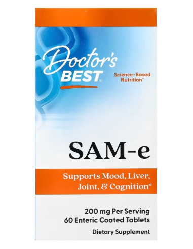 SAM-e, 200mg - 60 tablets | Doctor's Best