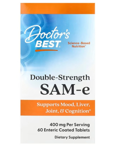 SAM-e, 400mg Double-Strength - 60 tablets |...