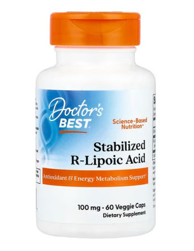 Stabilized R-Lipoic Acid with Na-RALA, 100mg -...