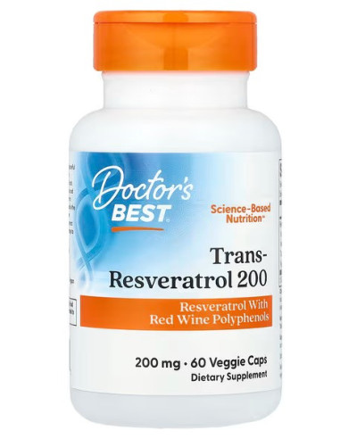 Trans-Resveratrol with ResVinol, 200mg - 60...