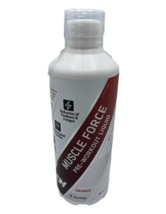 Muscle Force Liquid Pre-Workout, Orange - 500 ml. |...