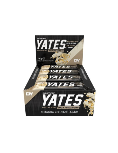 Yates Protein Bar, White Chocolate Peanut - 12...