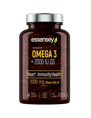 Omega 3 + 2000IU D3 - 90 caps | Essensey