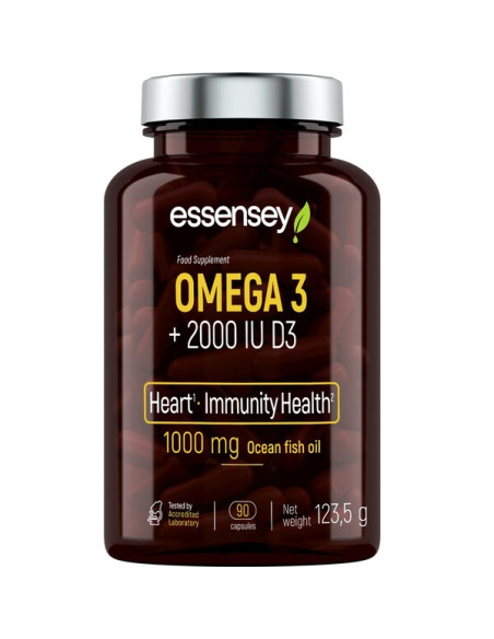 Omega 3 + 2000IU D3 - 90 caps | Essensey