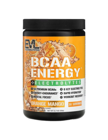 BCAA Energy + Electrolytes, Orange Mango - 333g...