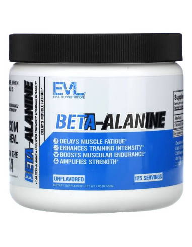Beta-Alanine, Unflavored - 200g | EVLution...