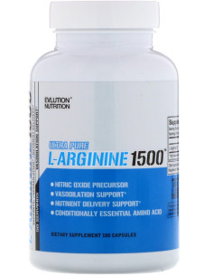 L-Arginine 1500 - 100 caps | EVLution Nutrition