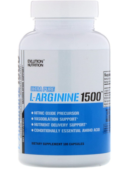 L-Arginine 1500 - 100 caps | EVLution Nutrition