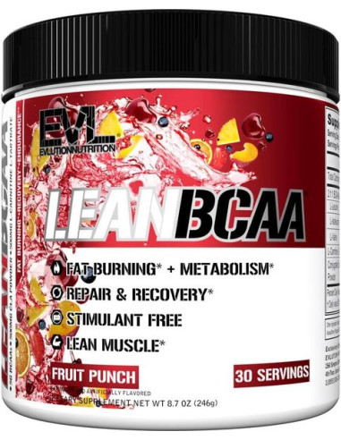 Lean BCAA, Fruit Punch - 246g | EVLution Nutrition