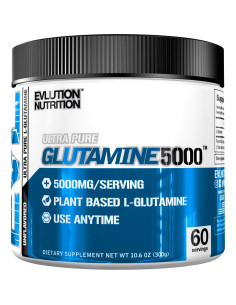 Ultra Pure Glutamine 5000, Unflavoured - 300g | EVLution...