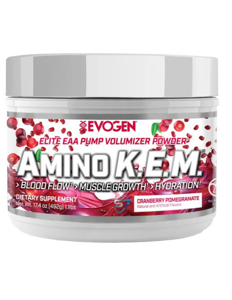 Amino K.E.M. EAA, Cranberry Pomegranate - 492g | Evogen