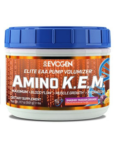 Amino K.E.M. EAA, Smashin' Passion Orange - 501g | Evogen