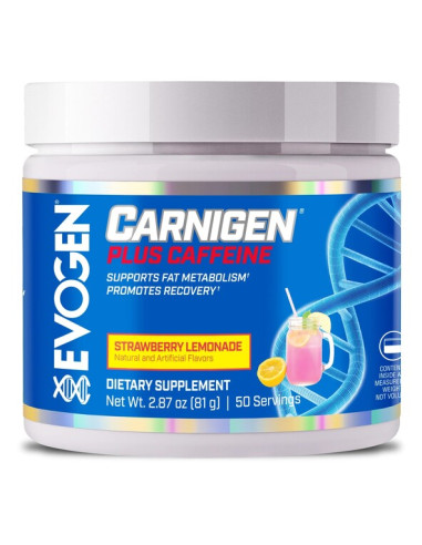 Carnigen Plus Caffeine, Strawberry Lemonade -...