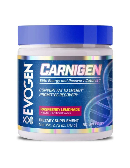 Carnigen Powder, Raspberry Lemonade - 78g | Evogen