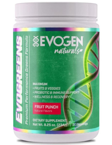 Evogreens Naturals, Fruit Punch - 234g | Evogen