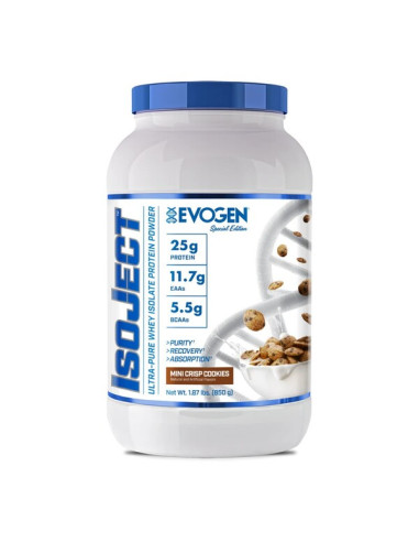 IsoJect, Mini Crips Cookies - 850g | Evogen