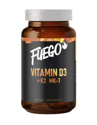 Vitamin D3+K2 MK-7 - 90 vcaps | Fuego