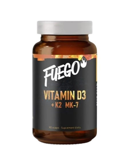 Vitamin D3+K2 MK-7 - 90 vcaps | Fuego
