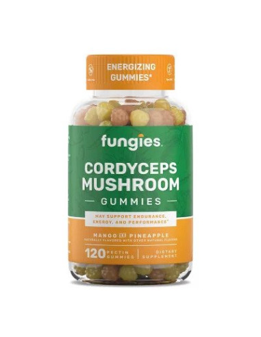 Cordyceps Mushroom Gummies, Mango & Pineapple -...