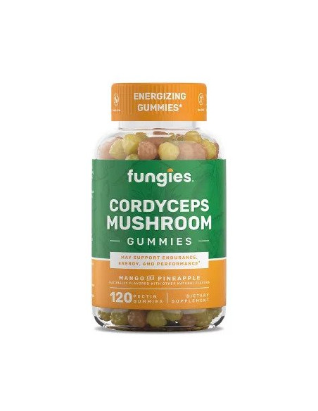 Cordyceps Mushroom Gummies, Mango & Pineapple - 120 gummies | Fungies