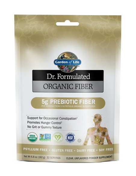 Dr. Formulated Organic Fiber, Unflavored - 192g | Garden of Life