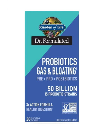 Dr. Formulated Probiotics Gas & Bloating - 30 vcaps | Garden of Life