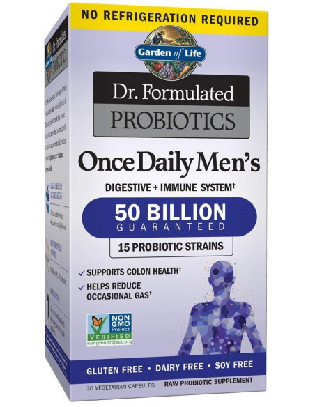 Dr. Formulated Probiotics Once Daily Men's - 30 vcaps | Garden of Life