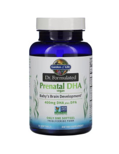 Dr. Formulated Vegan Prenatal DHA - 30 softgels | Garden...