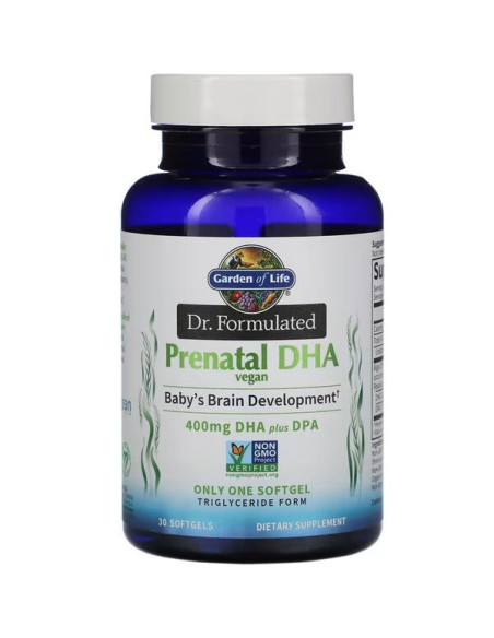 Dr. Formulated Vegan Prenatal DHA - 30 softgels | Garden of Life