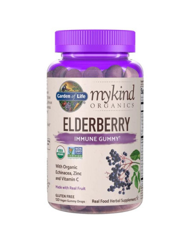Mykind Organics Elderberry, Real Fruit - 120...