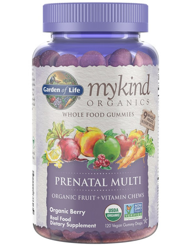 Mykind Prenatal Multi Gummies, Berry - 120...