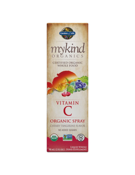 Mykind Vitamin C Spray, Cherry-Tangerine - 58 ml. | Garden of Life